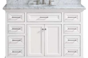 White - Marble - Bathroom Vanities - Bath - The Home Depot