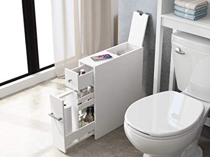 Amazon.com: Spirich Home Slim Bathroom Storage Cabinet, Free