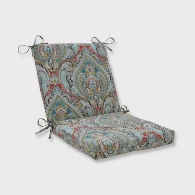 Pretty Witty Reef Squared Corners Outdoor Chair Cushion Blue - Pillow  Perfect