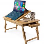 Zimtown Nature Bamboo Folding Laptop Computer Notebook Table Bed