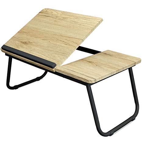 Amazon.com : Adjustable Laptop Table, Portable Bed Tray, Book Stand