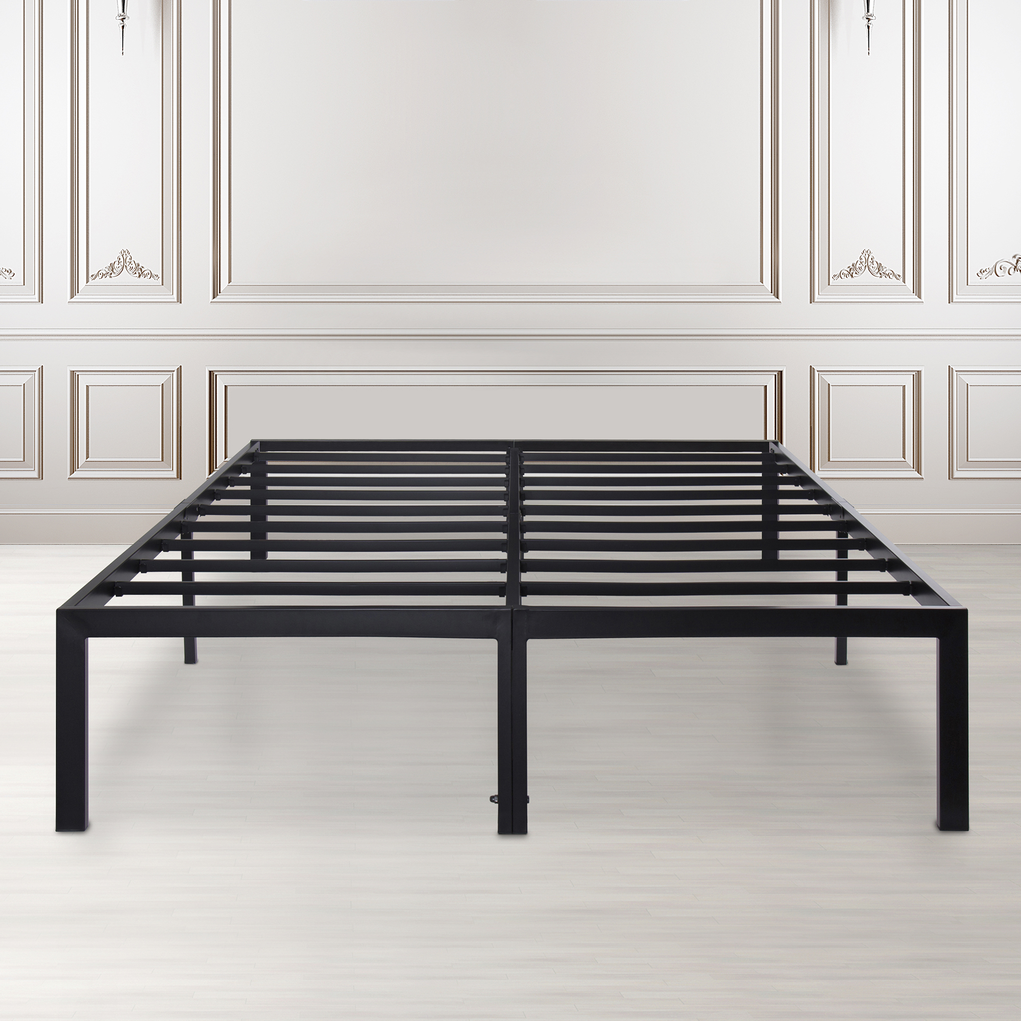 GranRest 14'' Dura Metal Bed Frame with Non-Slip Feature,Queen