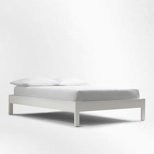 Simple Bed Frame - White | west elm