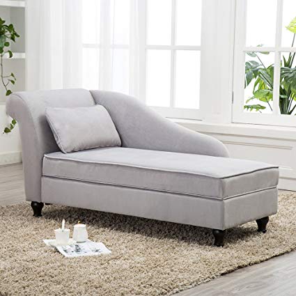 Amazon.com: Chaise Lounge Storage Sofa Chair Couch for Bedroom or