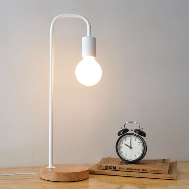 Metal Black Table Lamps Bedside Table Light abajur Modern Study