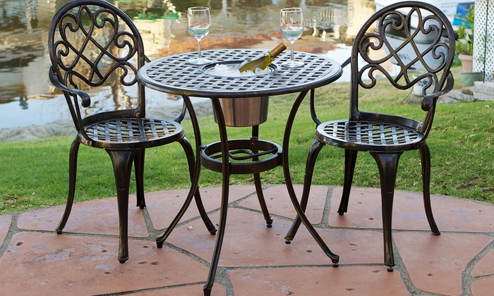 Up To 17% Off on Palermo Bistro Set (3-Piece) | Groupon Goods