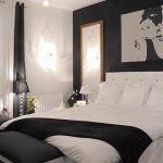 one black painted wall | Apartment | White Bedroom, Bedroom black