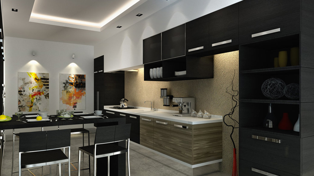 15 Astonishing Black Kitchen Cabinets | Home Design Lover