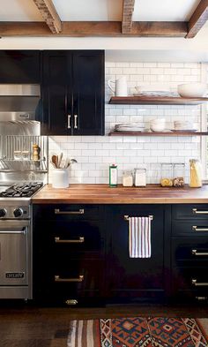 84 Best Dark Kitchen Cabinets images | Kitchen interior, Decorating