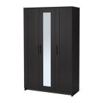 Amazon.com: IKEA Wardrobe with 3 Doors, Black 2028.81120.218