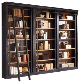 Martin Furniture Toulouse 3 Bookcase Wall - Transitional - Bookcases