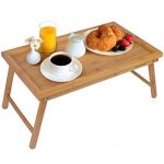 Amazon.com: Bed Tray Table with Folding Legs,Serving Breakfast in