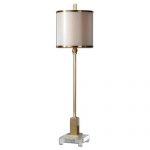 Uttermost Villena Brush Brass One Light Buffet Lamp 29940 1 | Bellacor