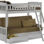 White Bunk Bed Sofa | Wood Futon Bunk Sofa Bed White | The Futon Shop