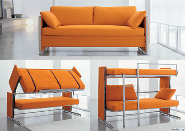 Have Bunk Bed Couch And Save Space, Collapsible Bunk Bed Couch