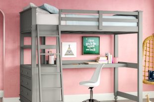 Queen Size Bunk Bed With Desk | Wayfair