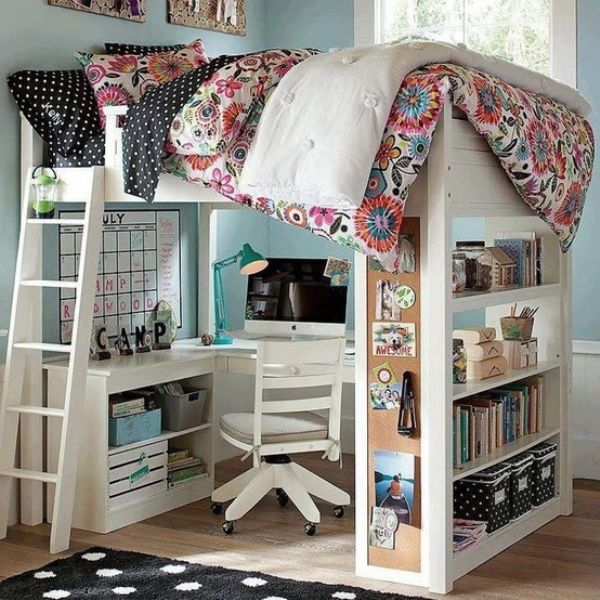 20 Loft Beds With Desks To Save Kid's Room Space | Kidsomania | Kids