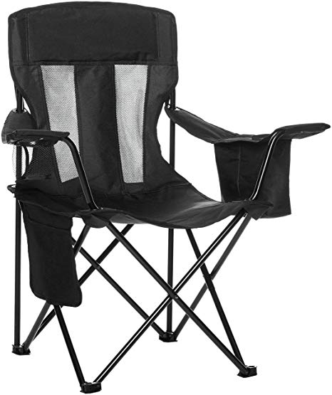 Amazon.com : AmazonBasics Camping Chair with Cooler, Black (Mesh