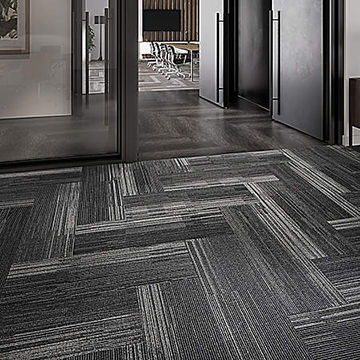 China Carpet Tiles Nylon PP Strip Long Commercial Office Carpet