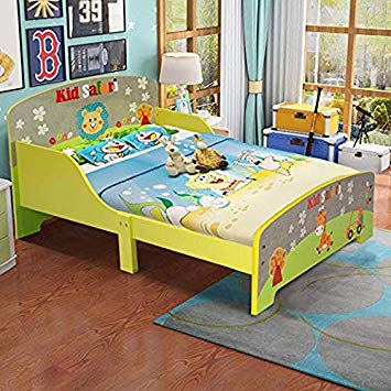 Amazon.com : Costzon Toddler Bed, Cute Lion Themed Wooden Bed Frame