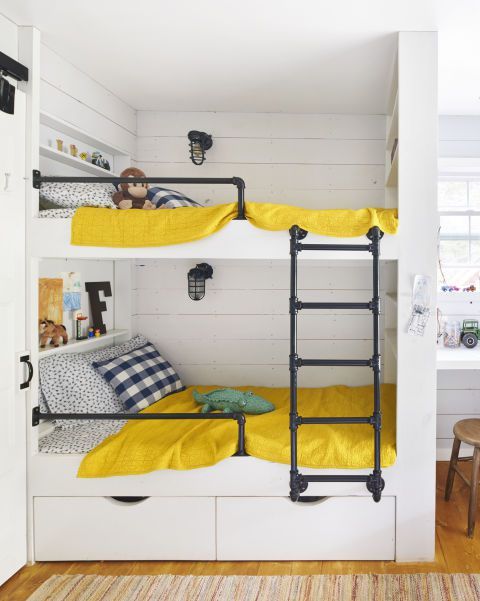 fun built in bunk bed idea for small spaces | For the Home in 2019