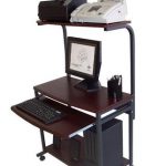 STS-7801 Compact Portable Computer Desk w/ Hutch Shelf & Keyboard