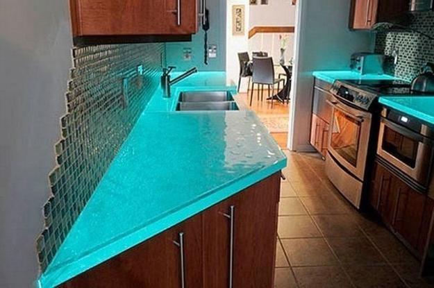 Modern Glass Kitchen Countertop Ideas, Latest Trends in Decorating