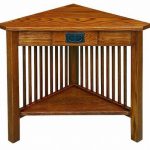 American Mission Corner Table with Drawer from DutchCrafters Amish