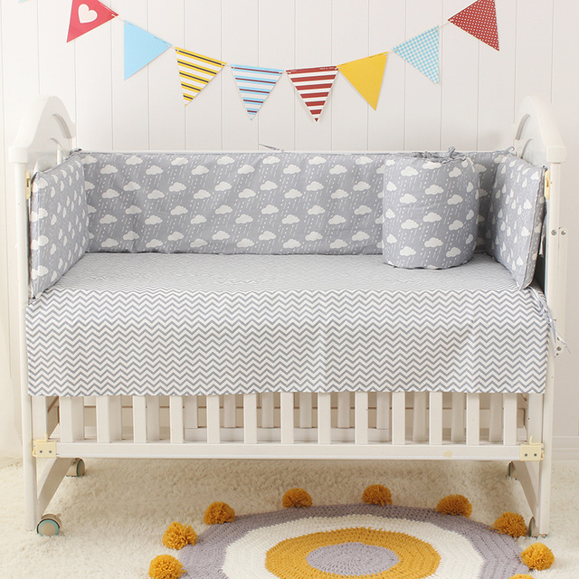 Multi size Infant Baby Crib Cot Bed Linen 100% Cotton Detachable