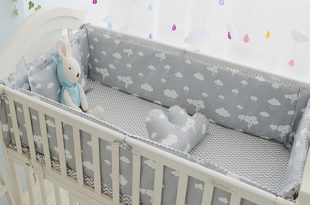 Newborn Crib Bedding Set 5pcs Bed Linen 100% Cotton 5pcs Baby Cot