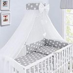 Luxury 10Pcs Baby Bedding Set COT Bed Pillow Duvet Cover Bumper