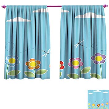 Amazon.com: Dragonfly Waterproof Window Curtain Kids Playroom