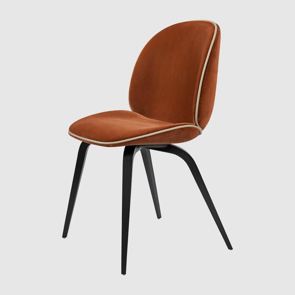 Beetle Dining Chair - Fully Upholstered - Wood base u2013 GUBI Webshop
