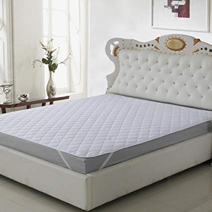 Buy CarryWishiya Quilted Mattress Protector Double Bed - White