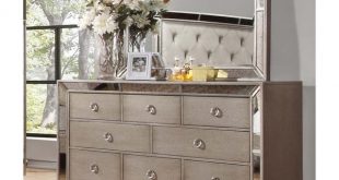 Shop Best Master Furniture Silver Bronze Dresser and Mirror - Free