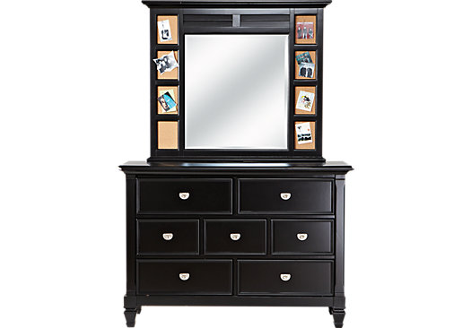 Belmar Black Dresser & Mirror Set