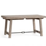 Benchwright Extending Dining Table, Gray Wash | Pottery Barn