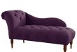 Amazon.com: Skyline Furniture Tufted Fainting Sofa, Velvet Aubergine