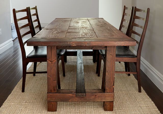 Build This Rustic Farmhouse Table