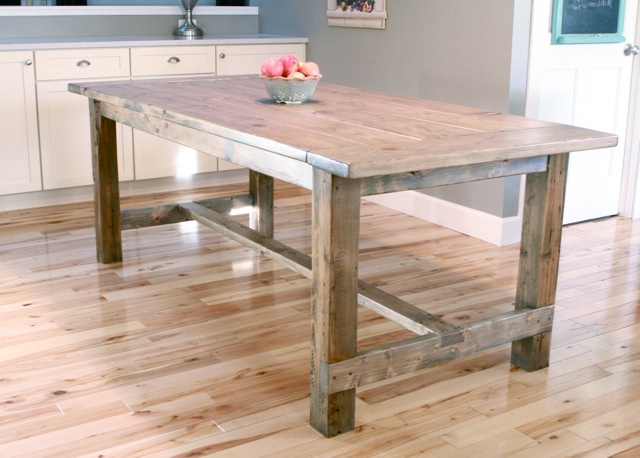 Ana White | Farmhouse Table - Updated Pocket Hole Plans - DIY Projects