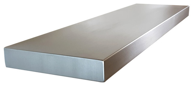 Stainless Steel Floating Shelves- Seamless - Modern - Display And
