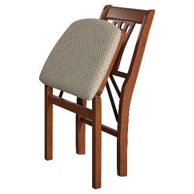 Stakmore Folding Chair With Blush Seat - Cherry (Set Of 2)® : Target