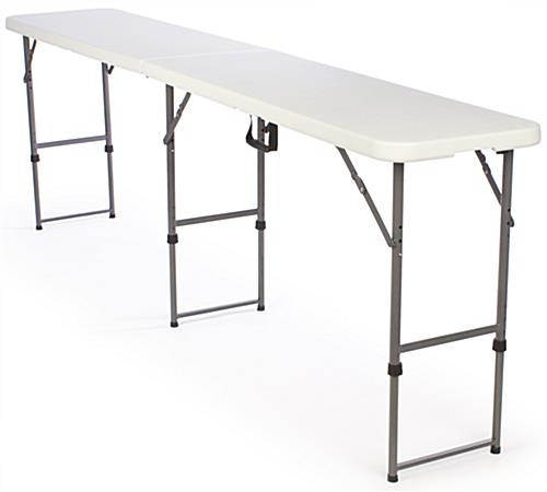 Folding Tables | Adjustable Height Plastic Top