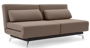 Brown Contemporary Convertible Sofa Bed | Apollo Bark | The Futon Shop