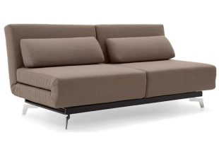 Brown Contemporary Convertible Sofa Bed | Apollo Bark | The Futon Shop