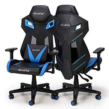 AutoFull Gaming Chair - Video Game Chairs Mesh Ergonomic High Back Racing  Style Computer Chair for Adults with Lumbar Support (1 Pack)
