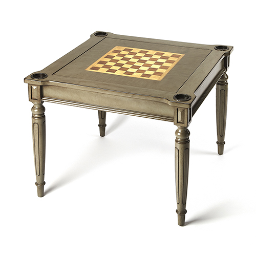 Butler Specialty Company Vincent Silver Satin Multi Game Table