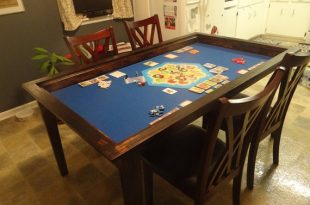 Board Game Table with Removable Topper | Etsy