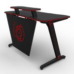 Ergonomic Black Led Pc Computer Custom Gaming Desk - Buy Pc