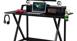Amazon.com : Tangkula Gaming Desk, Gaming Computer Desk, Gamers